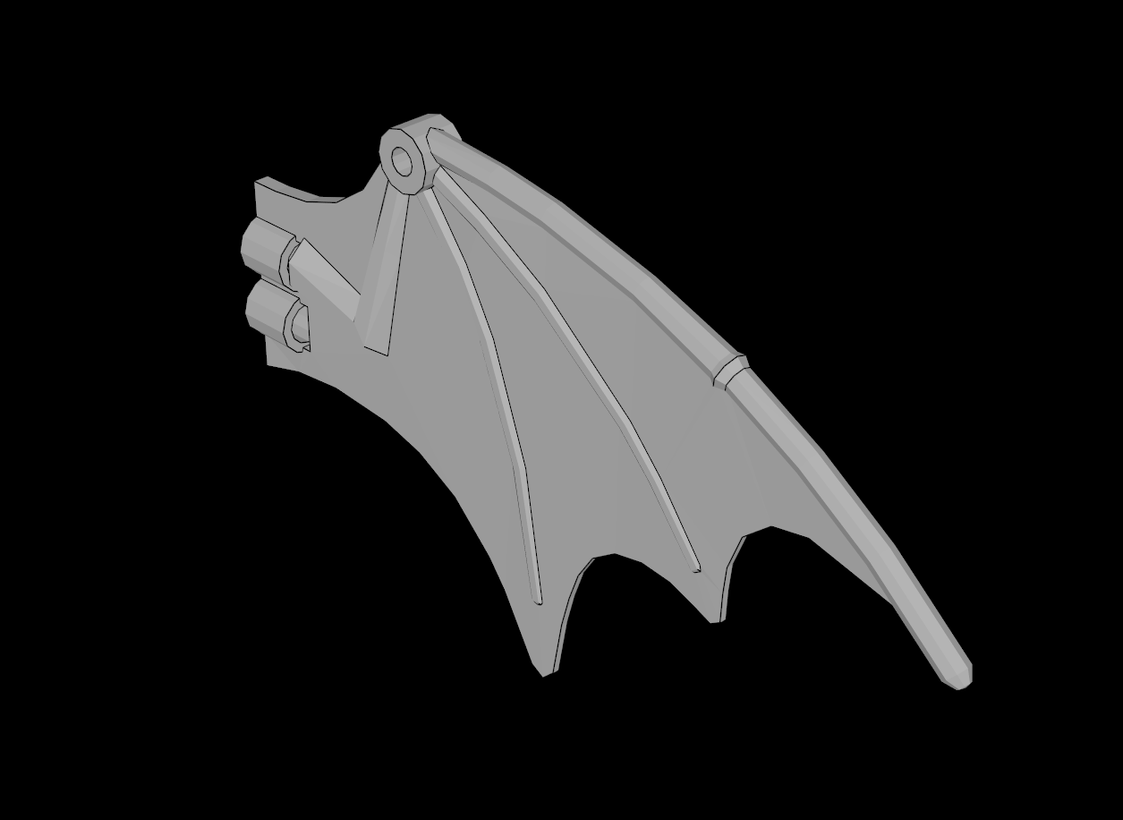 Lego Compatible (23989.dat) Dragon Wing 13 x 8