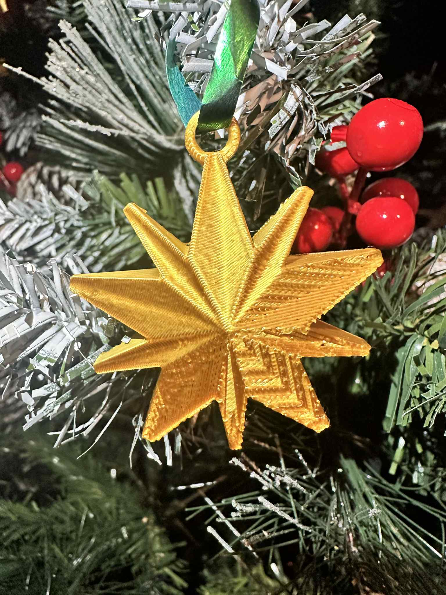 Christmas Full Star hanging Bauble 10 arms