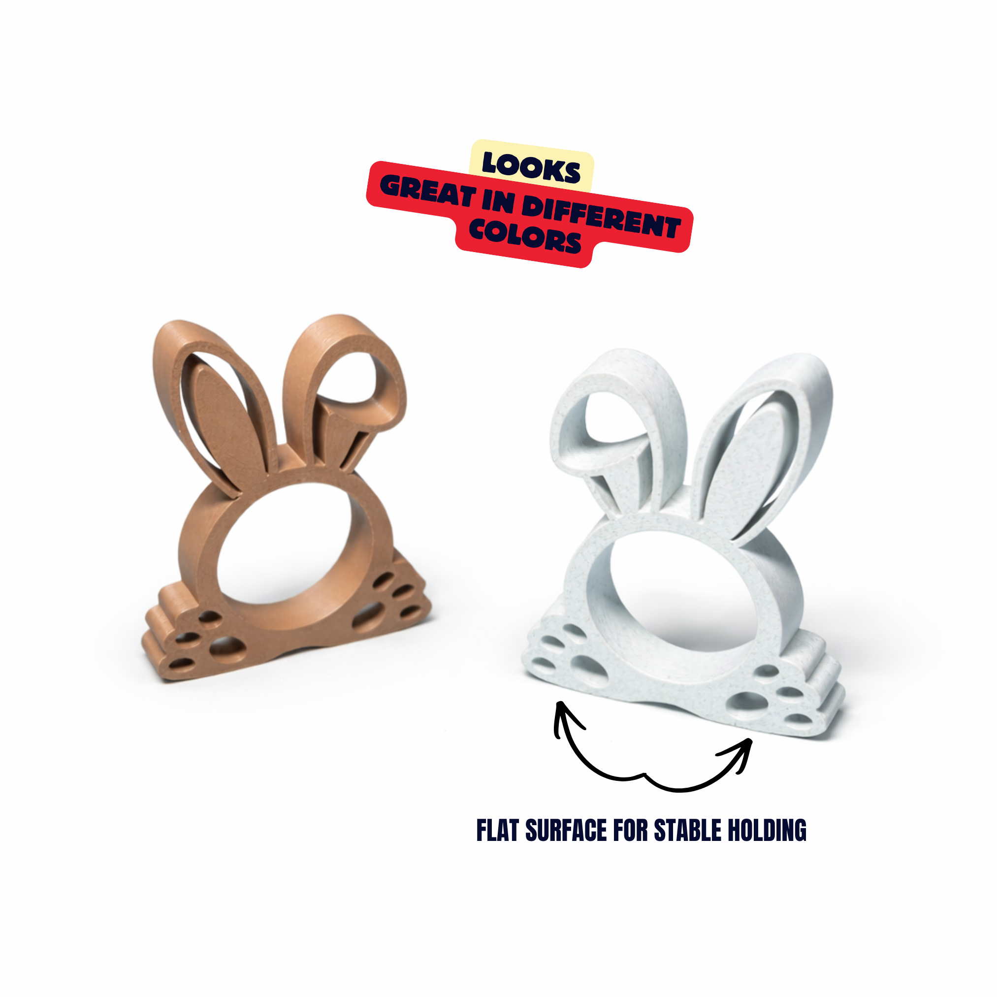 NAPKIN HOLDER - EASTER BUNNY EDITION / EASTER TABLE DECOR / CUTE HOMEDECOR / DECOR / DECORATIONS — miniatura 2