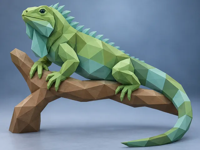 Low Poly Iguana