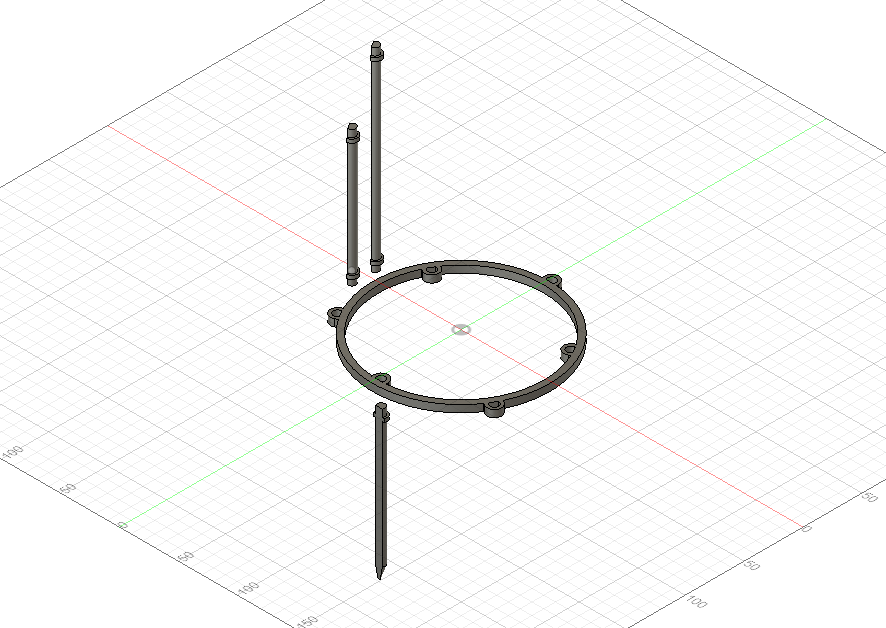 Miniatura 4 do modelo 3D Plant Support Ring - Stackable and Customizable