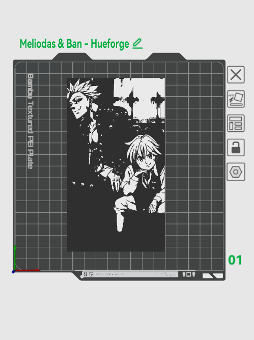 The Seven Deadly Sins Hueforge - Meliodas & Ban
