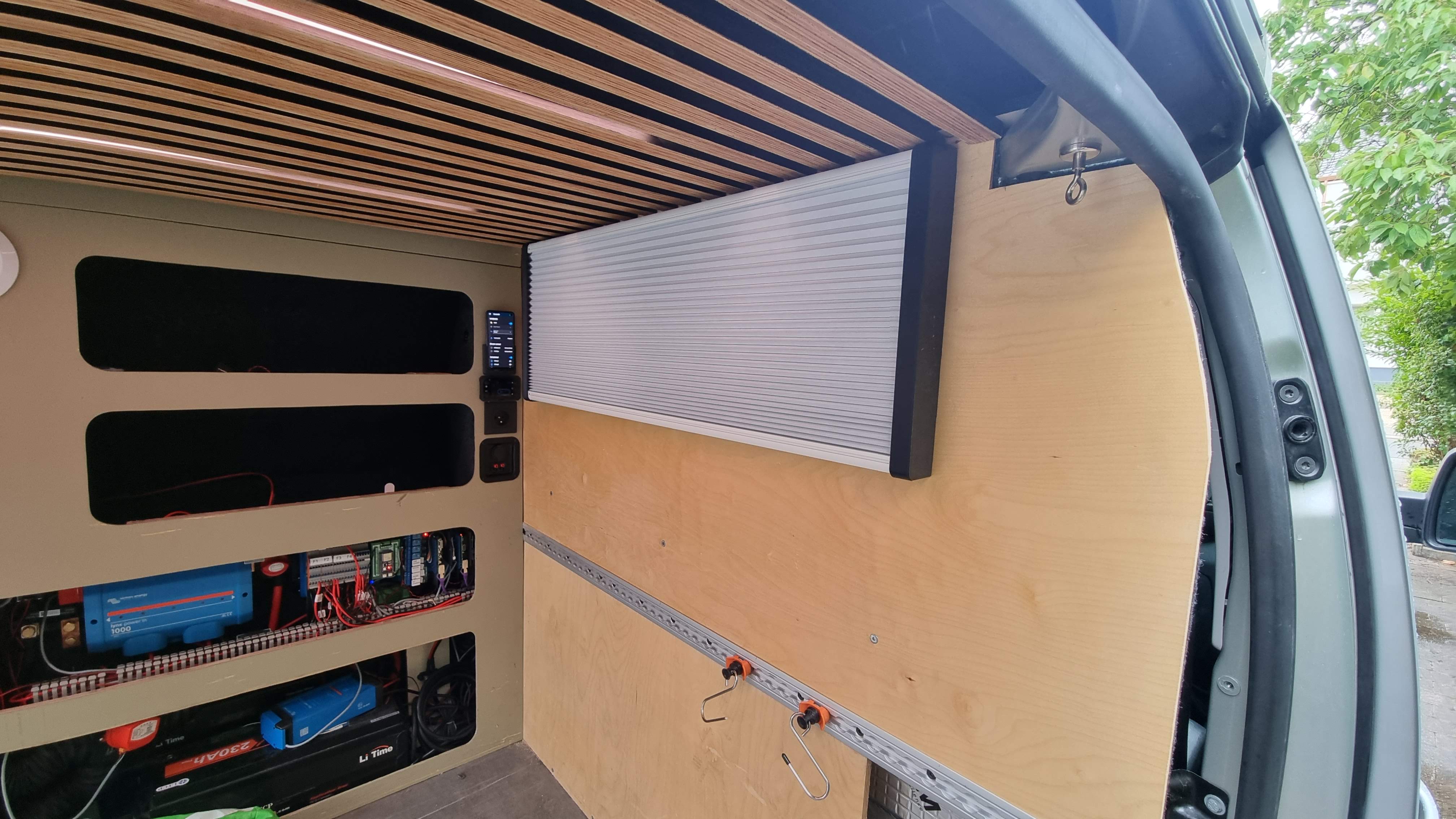Side rails for IKEA HORNVALLMO blinds to go over a basic 900x300mm sliding RV window
