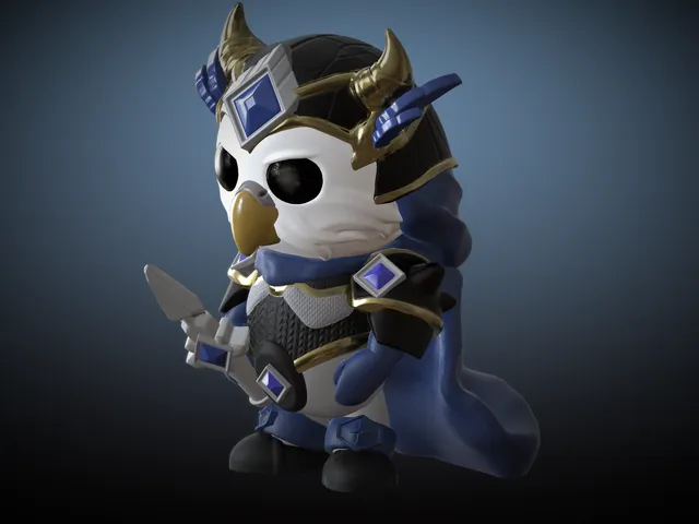 Pip the Paladin – Cute Fantasy Lovebir