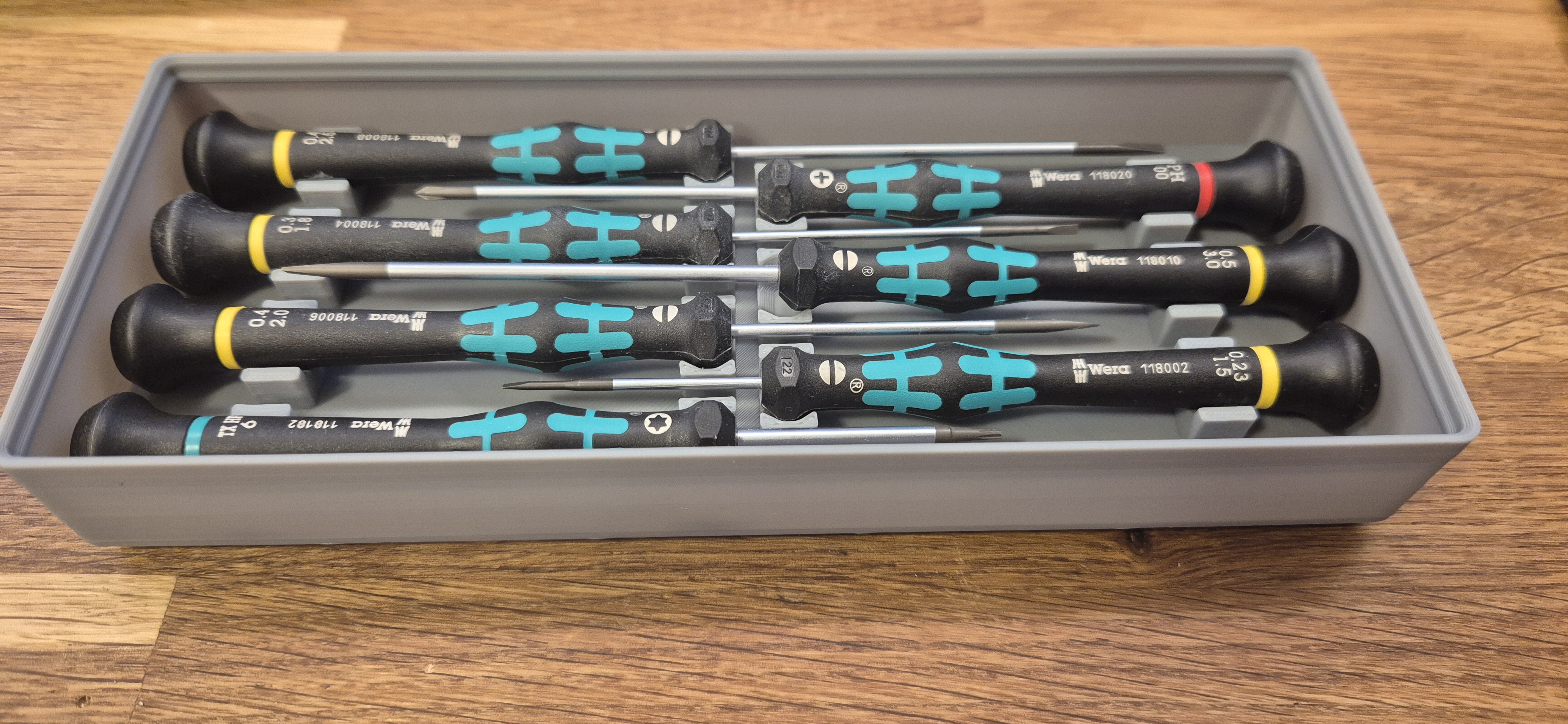 'Gridfinity Rebuilt' based bin for 'Wera Kraftform Micro'