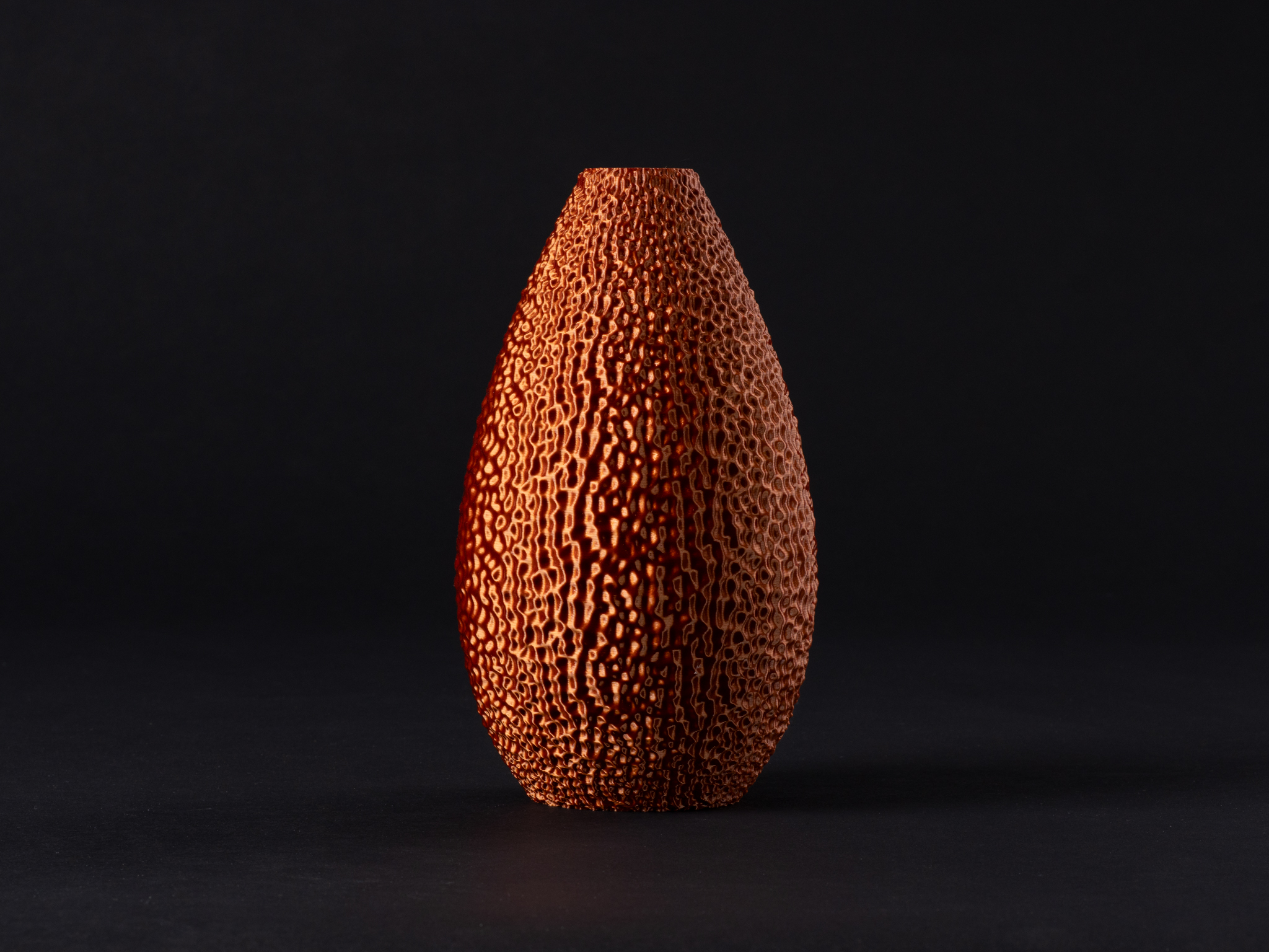 Droplet Vase with Noisy Rippled Texture (vase mode)