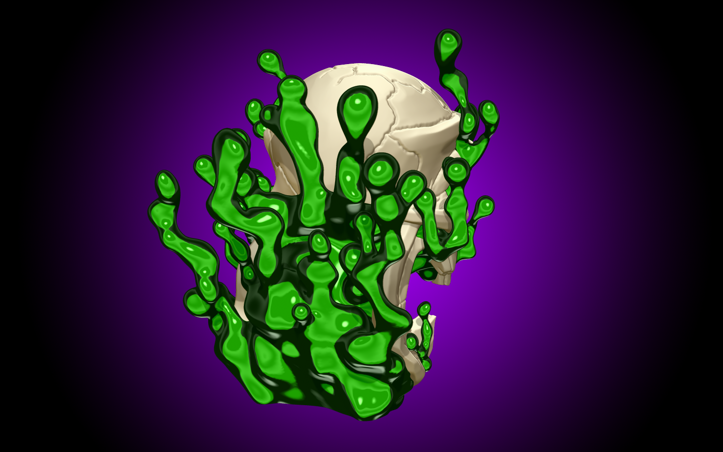 Toxic Alien Skull — miniatura 2