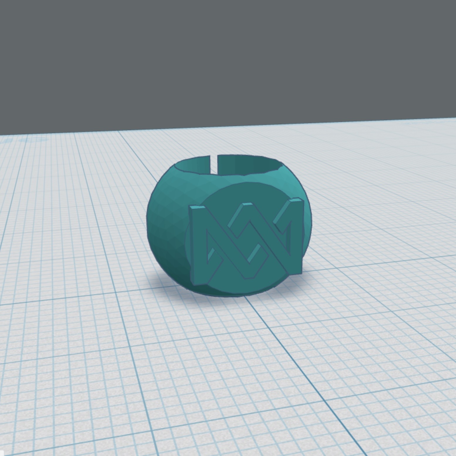Apple Pencil ring Marcus and Martinus logo 3D model