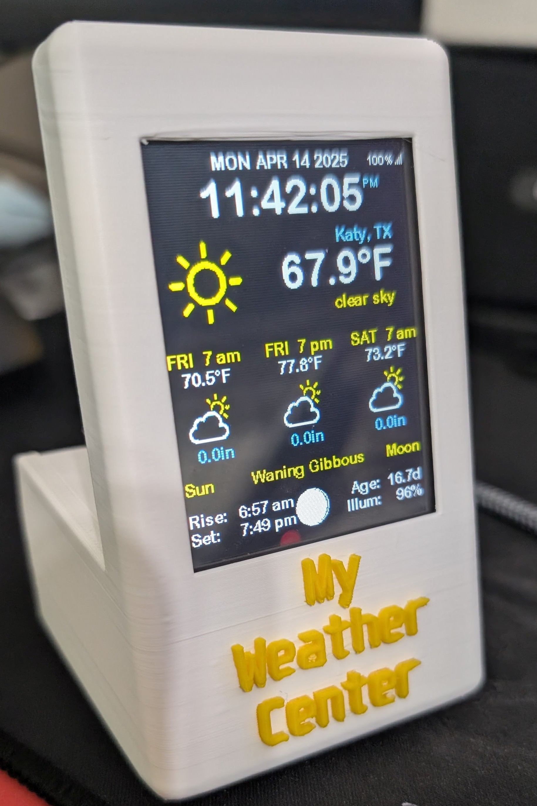 My Weather Center - Housing for Cheap 2.8" TFT + D1 Mini ESP8266/ESP32