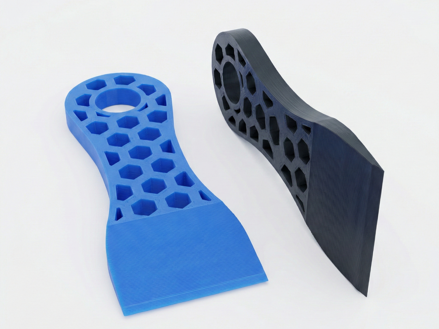 Hex-Pattern Bed Scraper | Print Removal Tool | Hanging Loop