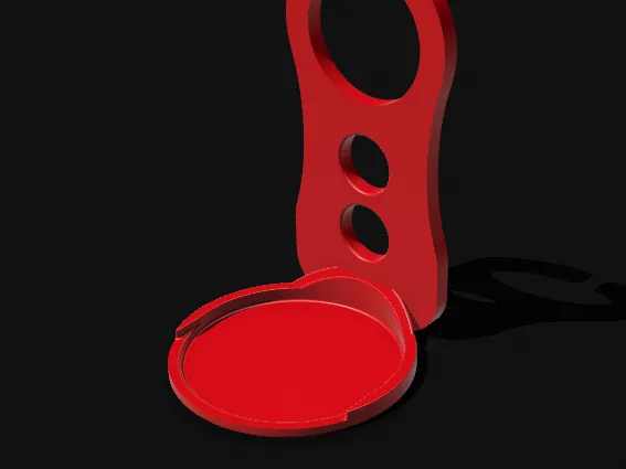 Laundry detergent cup holder