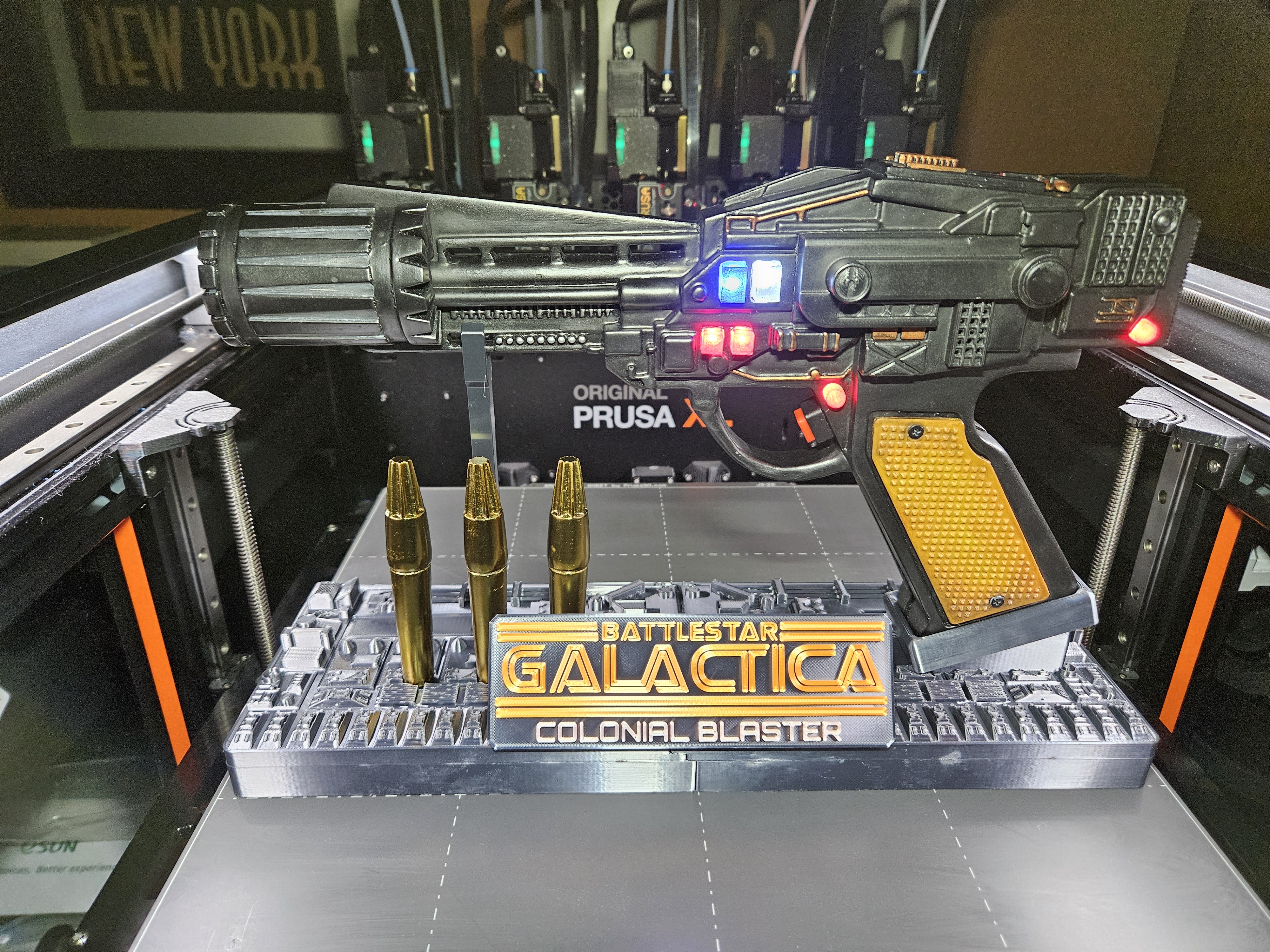 BSG 1978 - Colonial Blaster (Greebled) Display Stand