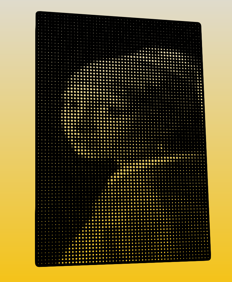 Dot Art Card "Girl with a Pearl Earring"