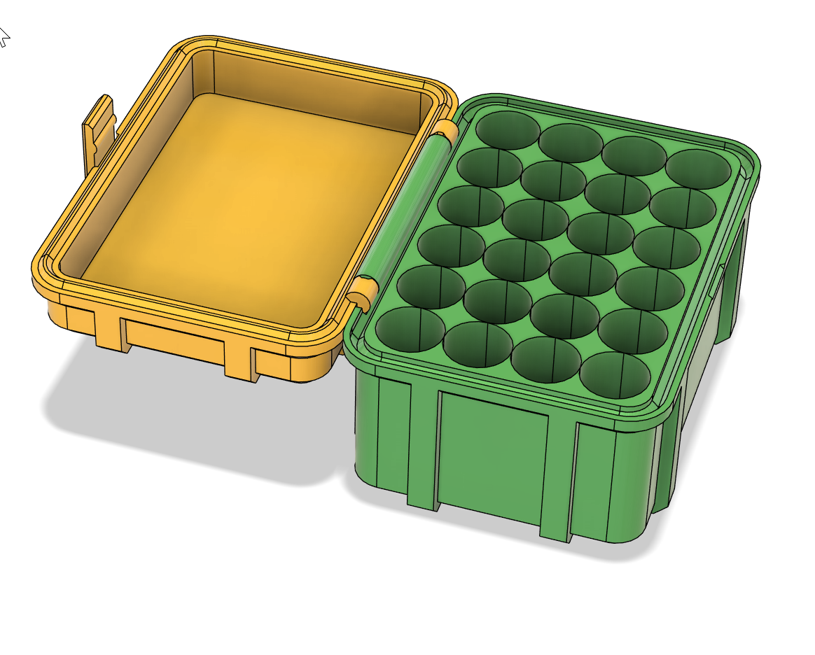 AA/AAA battery Improved Parametric Rugged Box