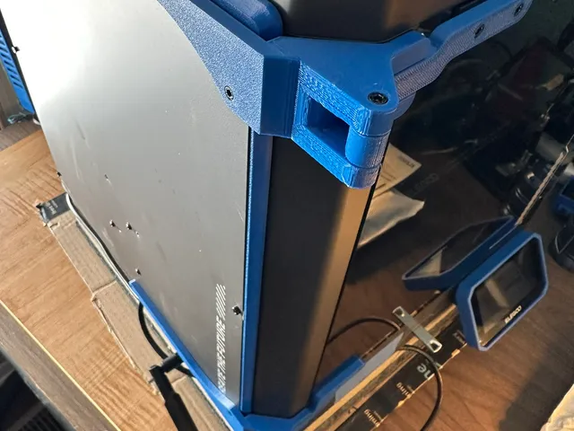 270 degree hinge for Elegoo Centauri Carbon MODIFIED for 7.5mm Panel Spacer with Wire Relief