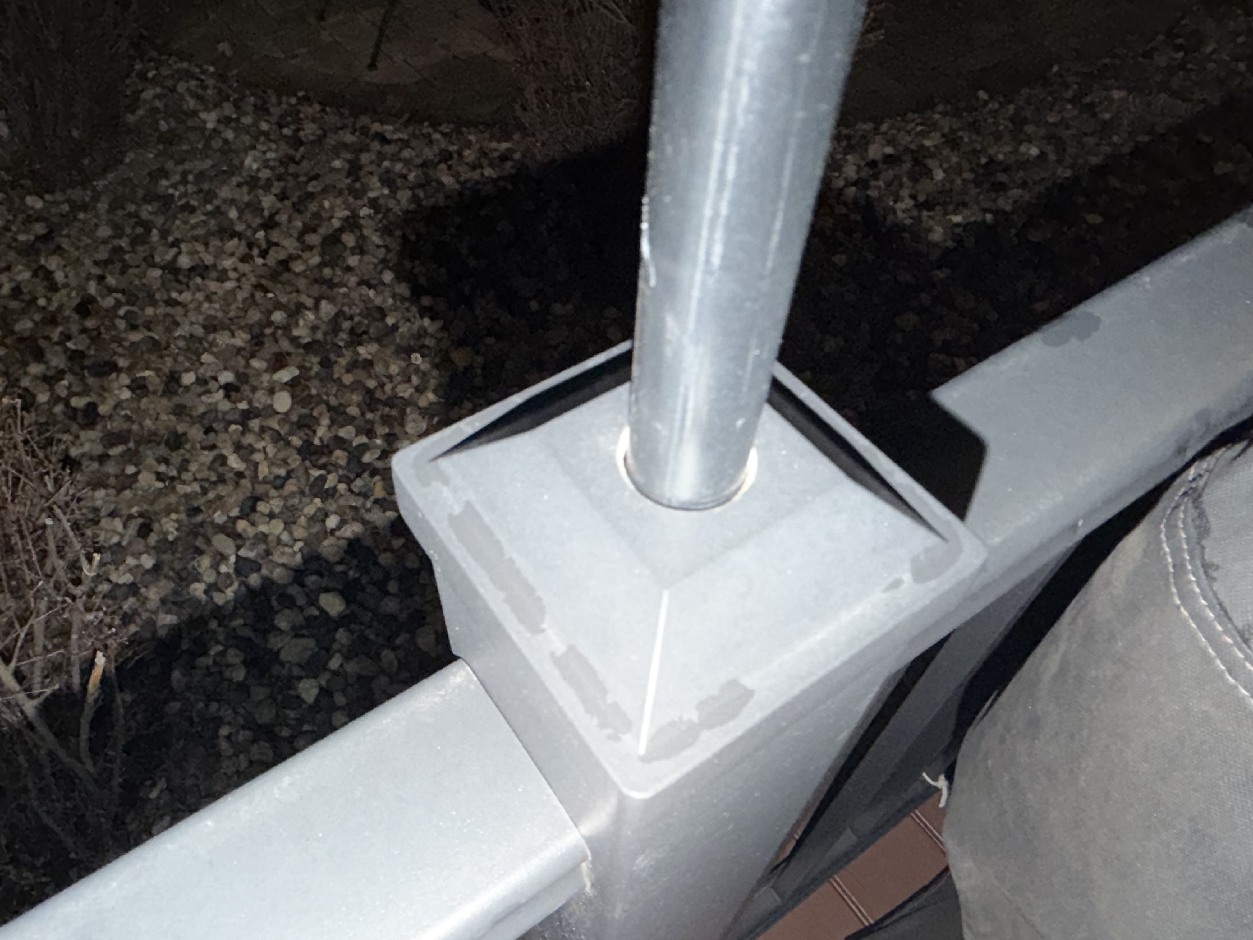 3/4" Black Pipe String Light Mount — thumbnail 6