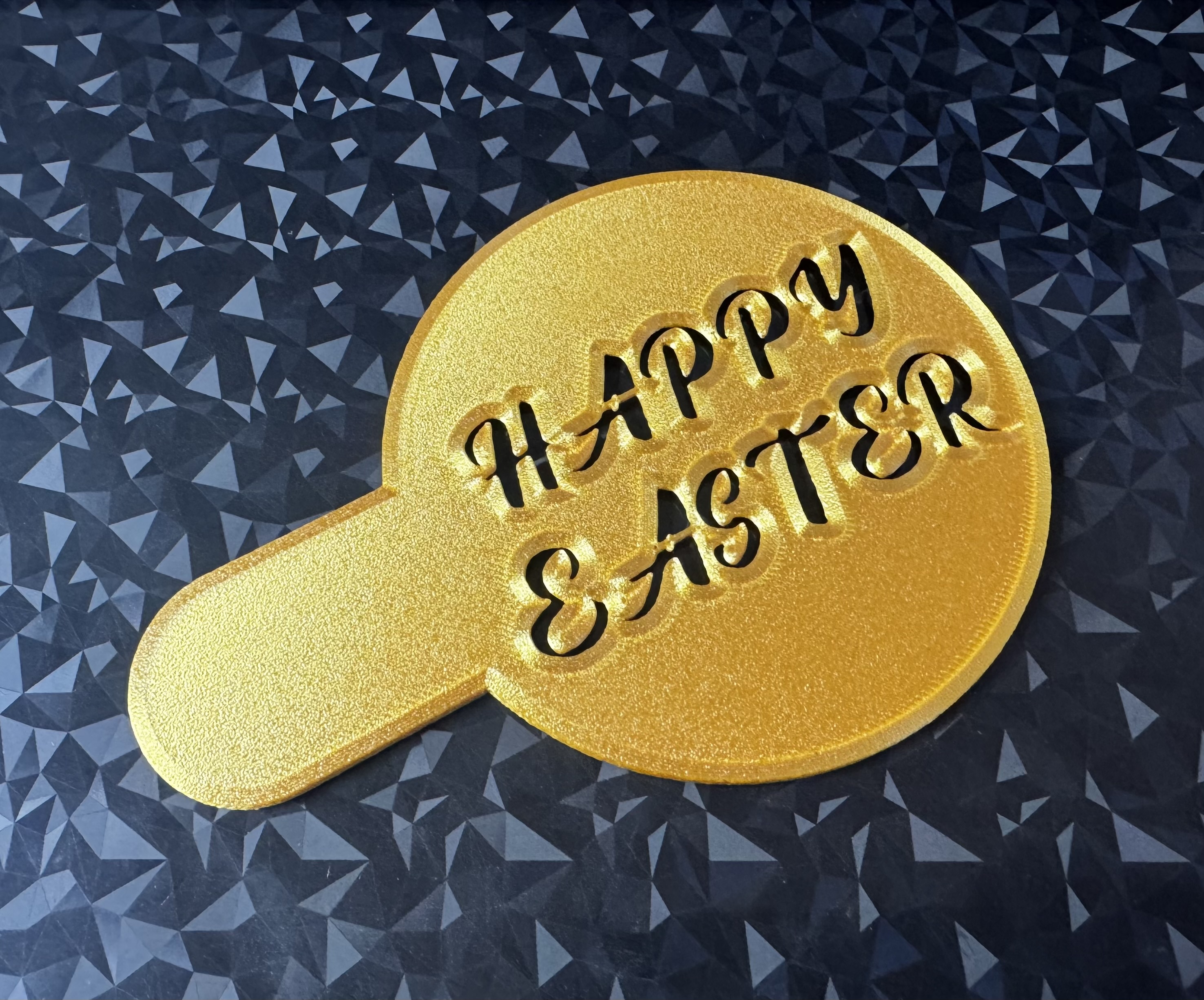 Happy Easter Coffee Stencil