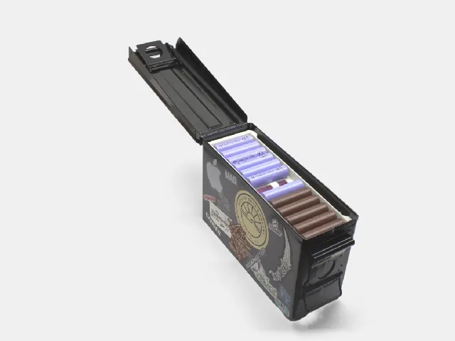 Ammo Can 18650 & 21700 Storage Trays