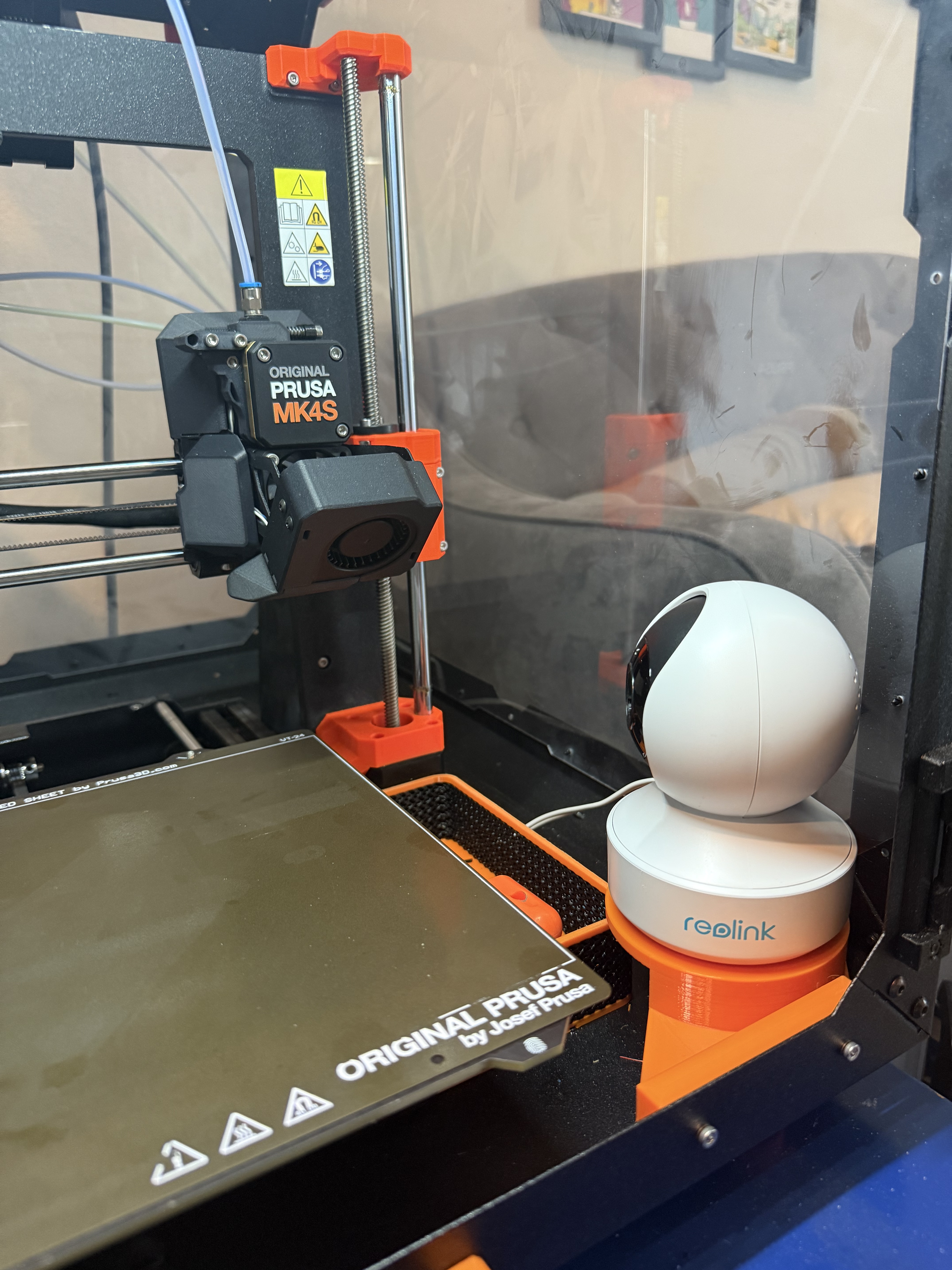 Original Prusa Enclosure Corner Camera Mount for ReoLink E1 Zoom Camera