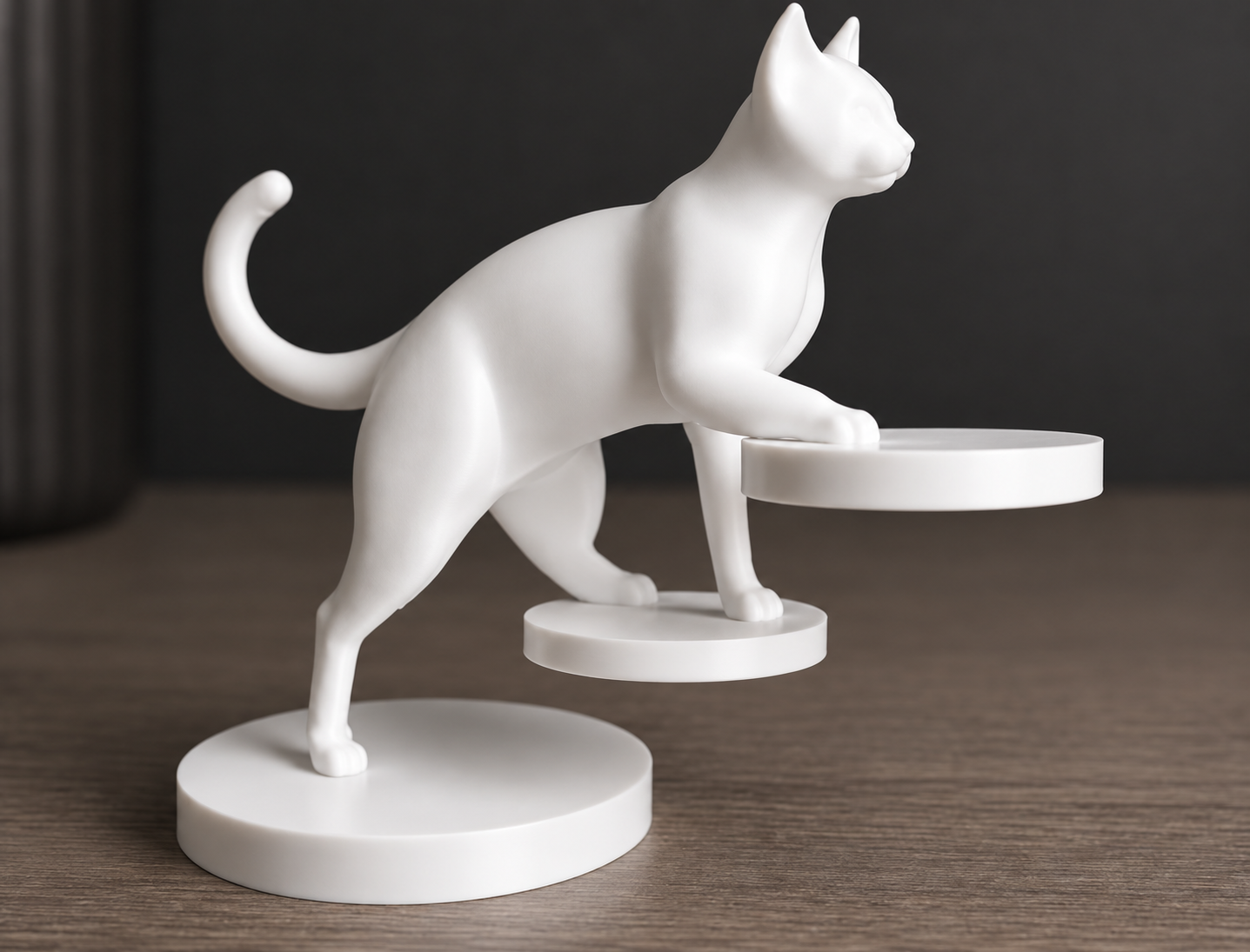 balancing cat