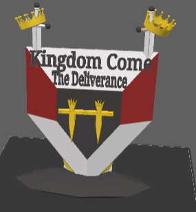 Kingdom Come Deliverance II Shield / Phillips One blade and Shaving Cream Counter Holder