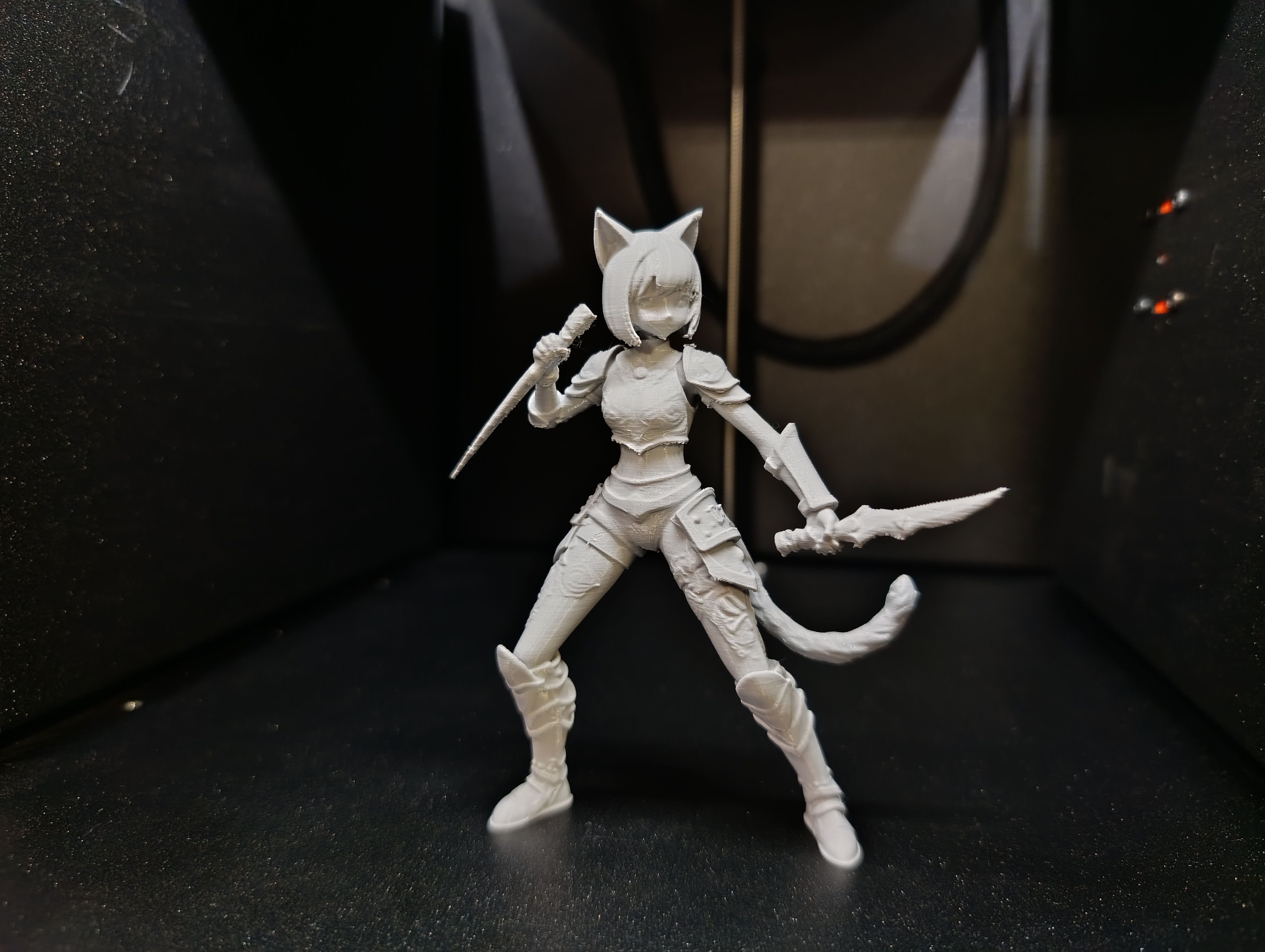 Miniatura 3 do modelo 3D Anime Cat-Girl: Dual Blade Warrior