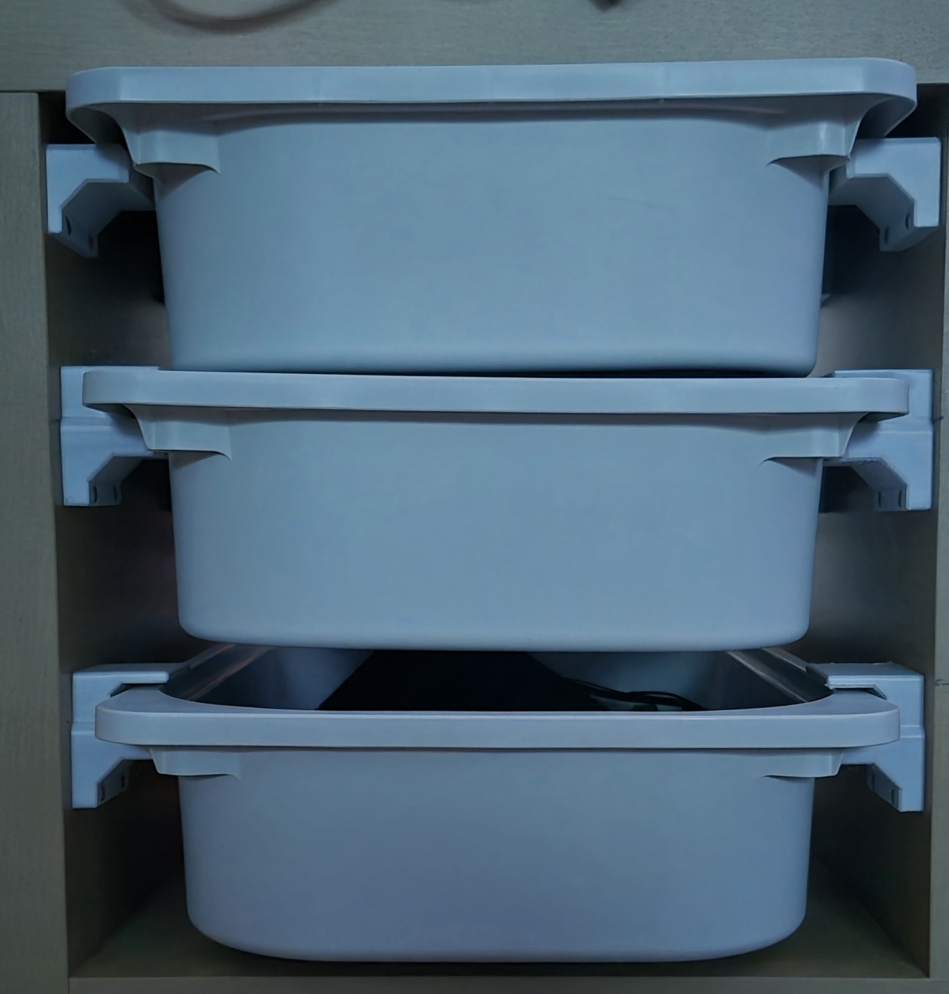 IKEA Trofast Bins for Kallax - Mounting Rails 3D model