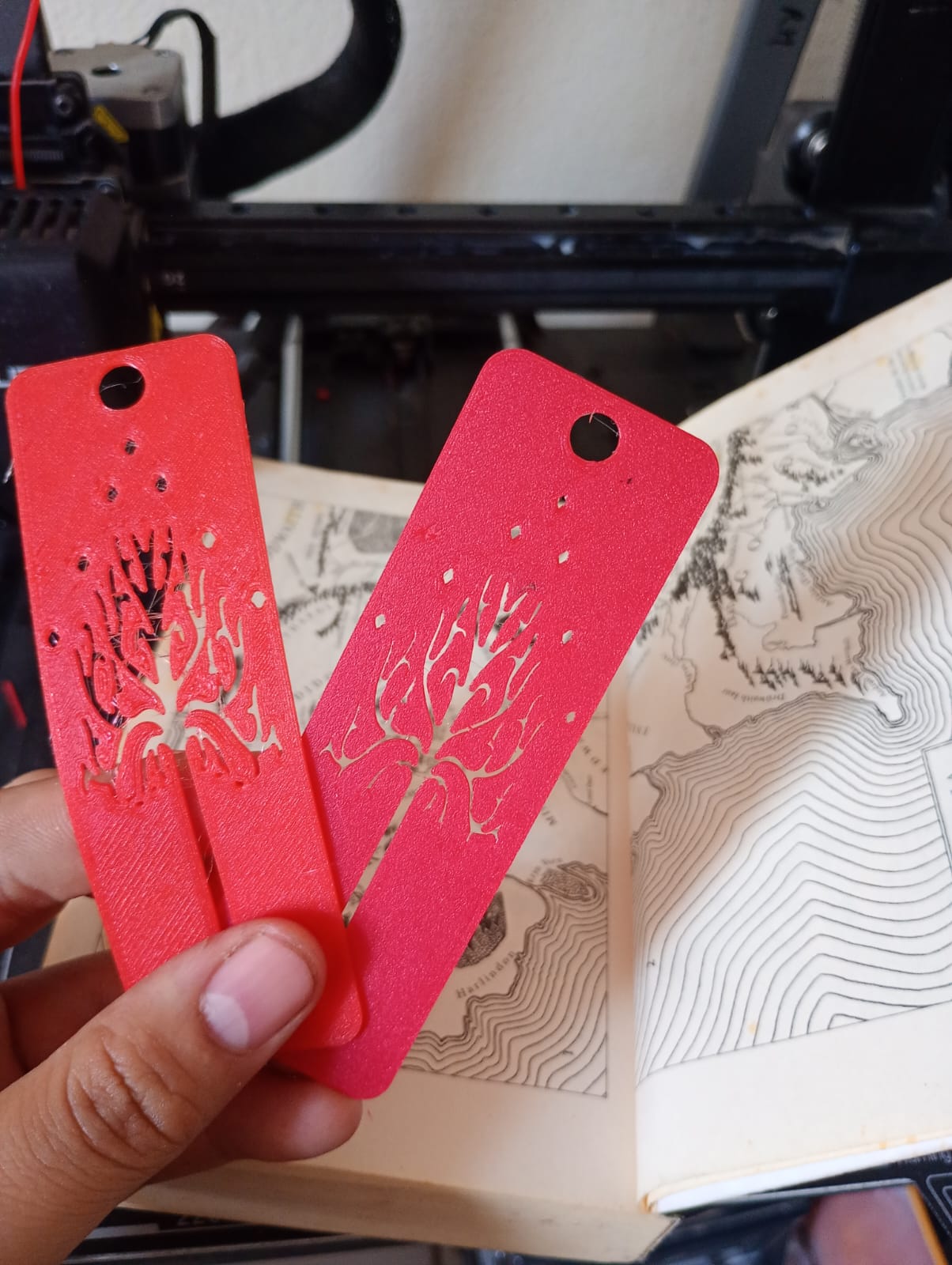White Three of Gondor Bookmark