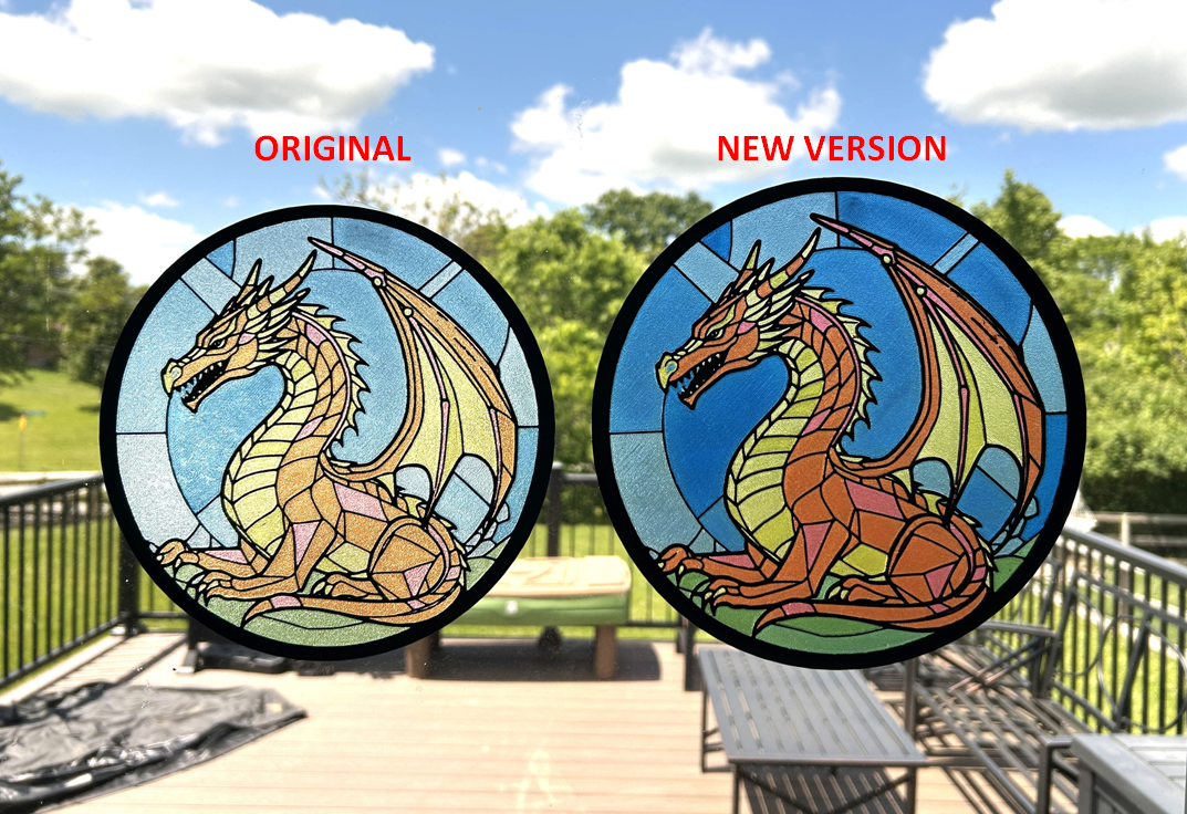 Stained Glass Dragon (REMIX) (AMS - RYB)