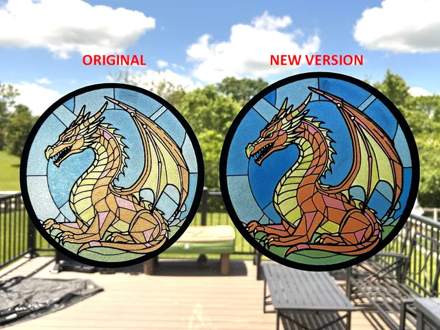 Stained Glass Dragon (REMIX) (AMS - RYB)