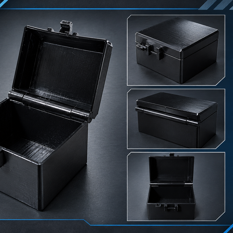 Hinged Box with print-in-place hinge NO HARDWARE by Custom 3d Parts ...