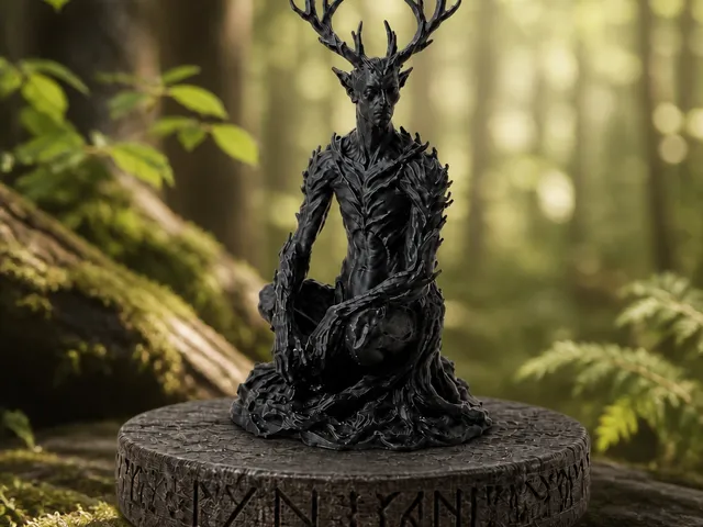 Forest Spirit Stag Sculpture