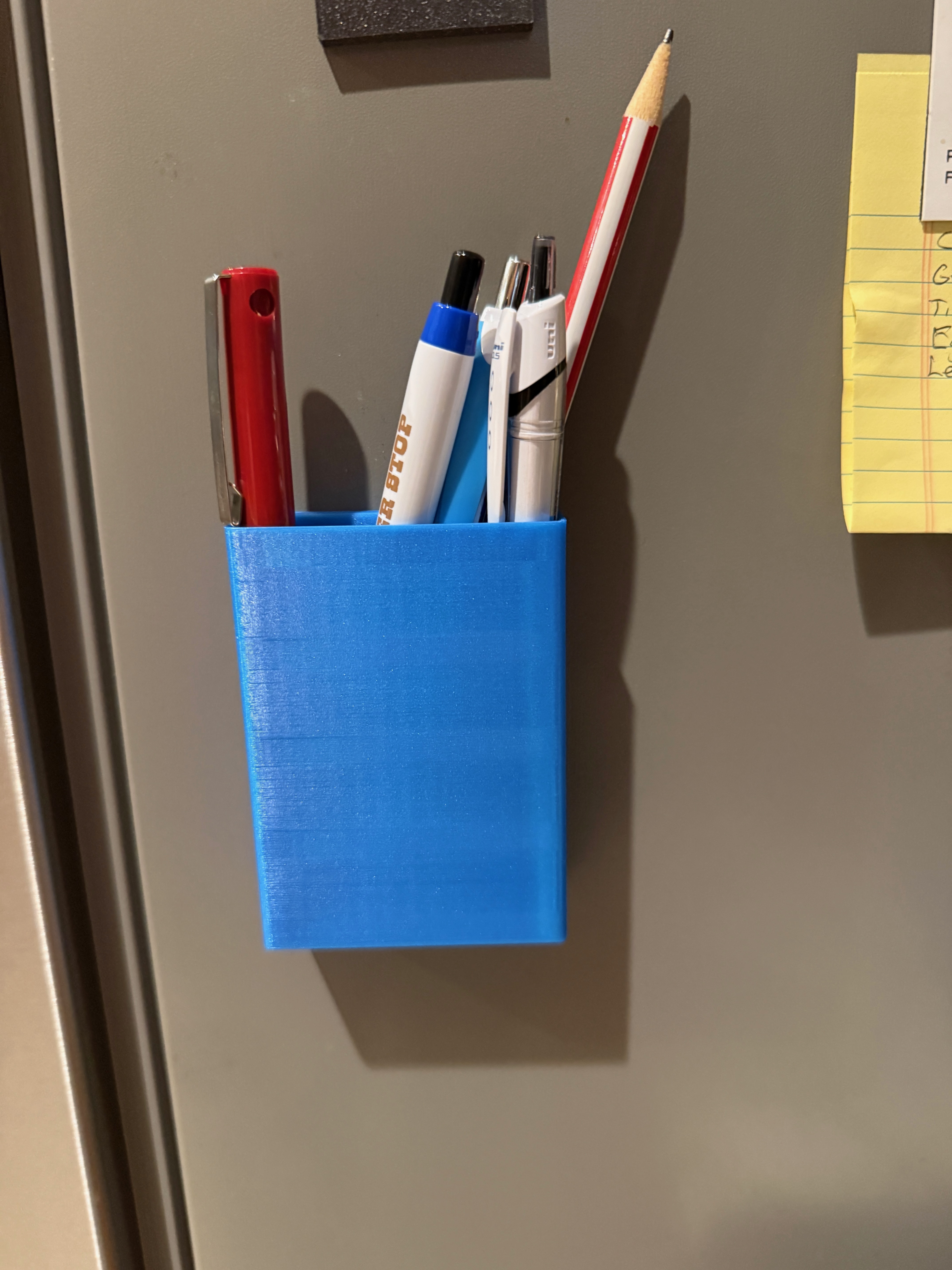 Magnetic Pen/Pencil holder for fridge or etc. Larger size added