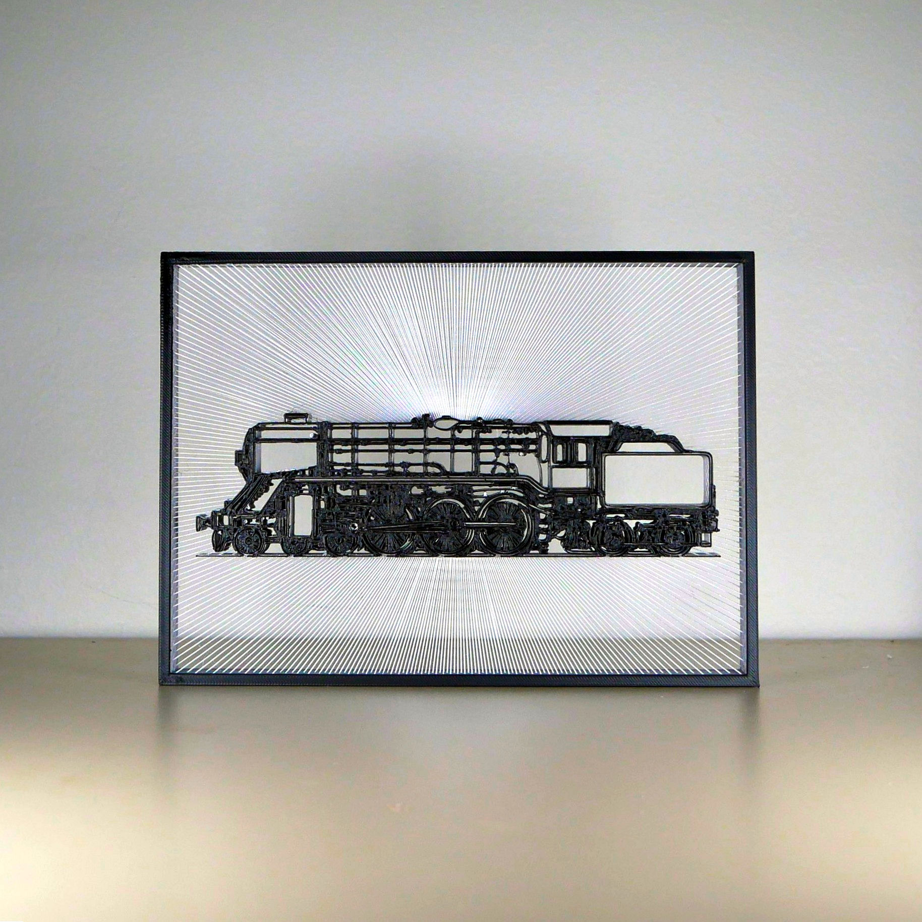 Steam Engine String Art