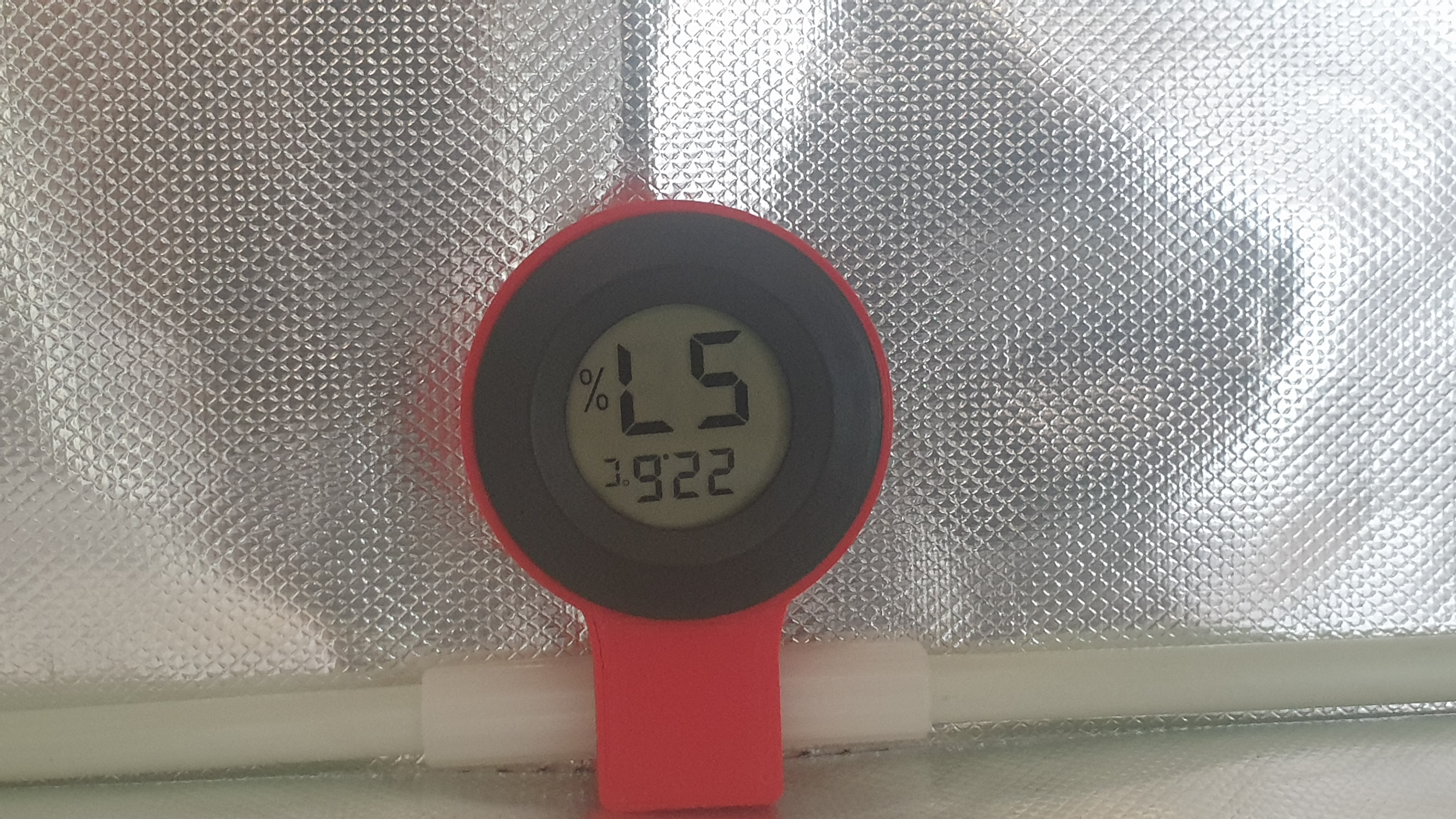 Creality 8mm rod enclosure - hygrometer mount