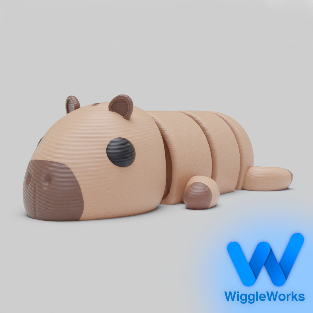 Flexi Articulated Capybara (+Keychain)
