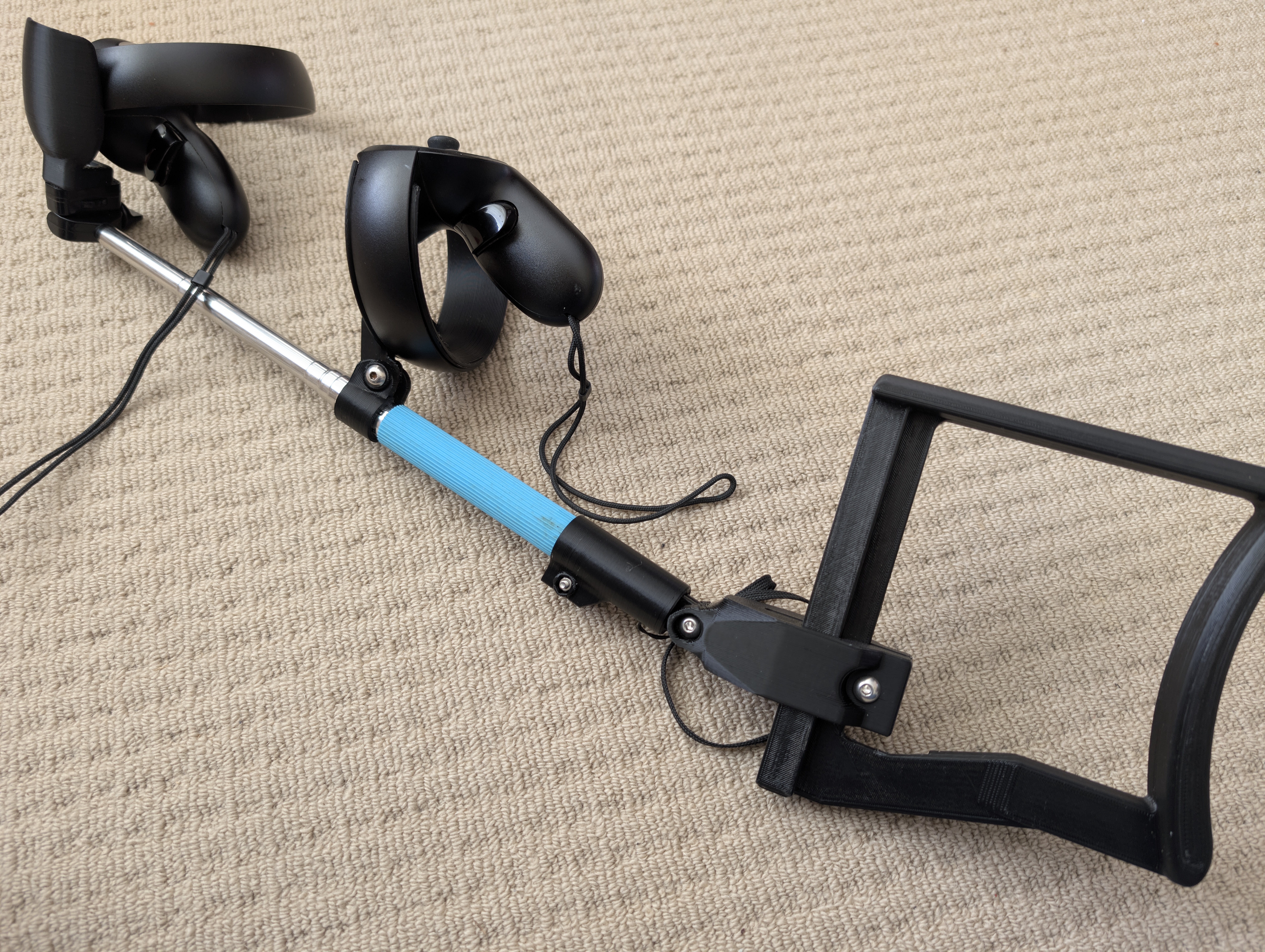 VR Rifle Stock for Oculus using Selfie Stick
