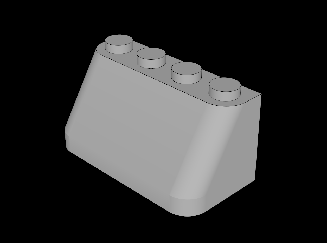 Lego Compatible (21.dat) Windscreen  2 x  4 x  1 & 2/3