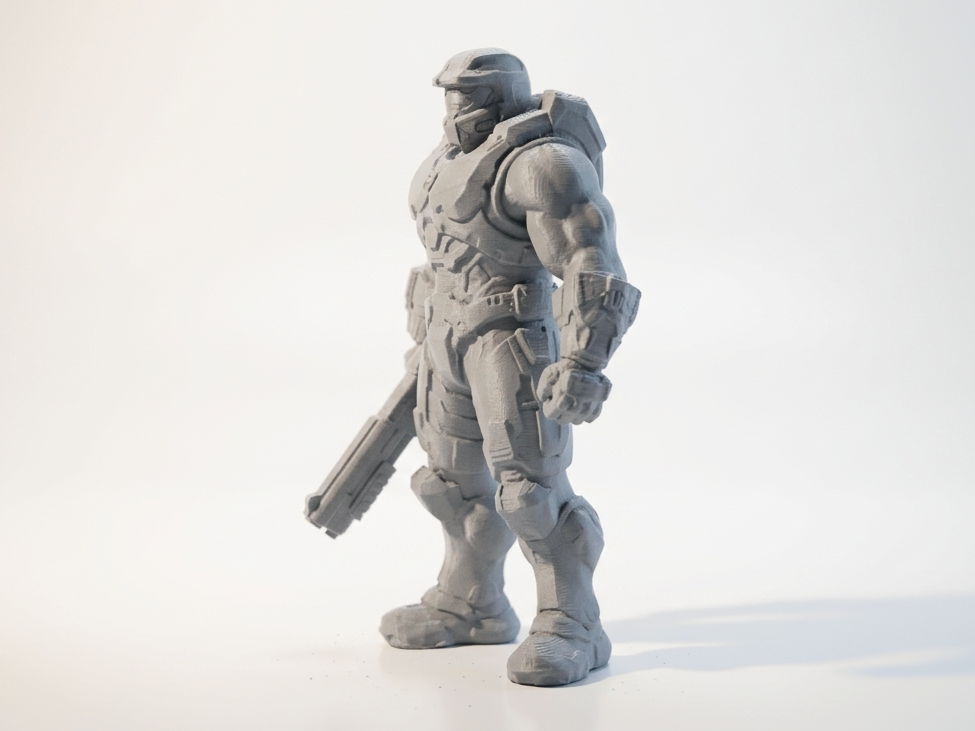 Buff Master Chief Figurine Gaming Collectible 3D Printable