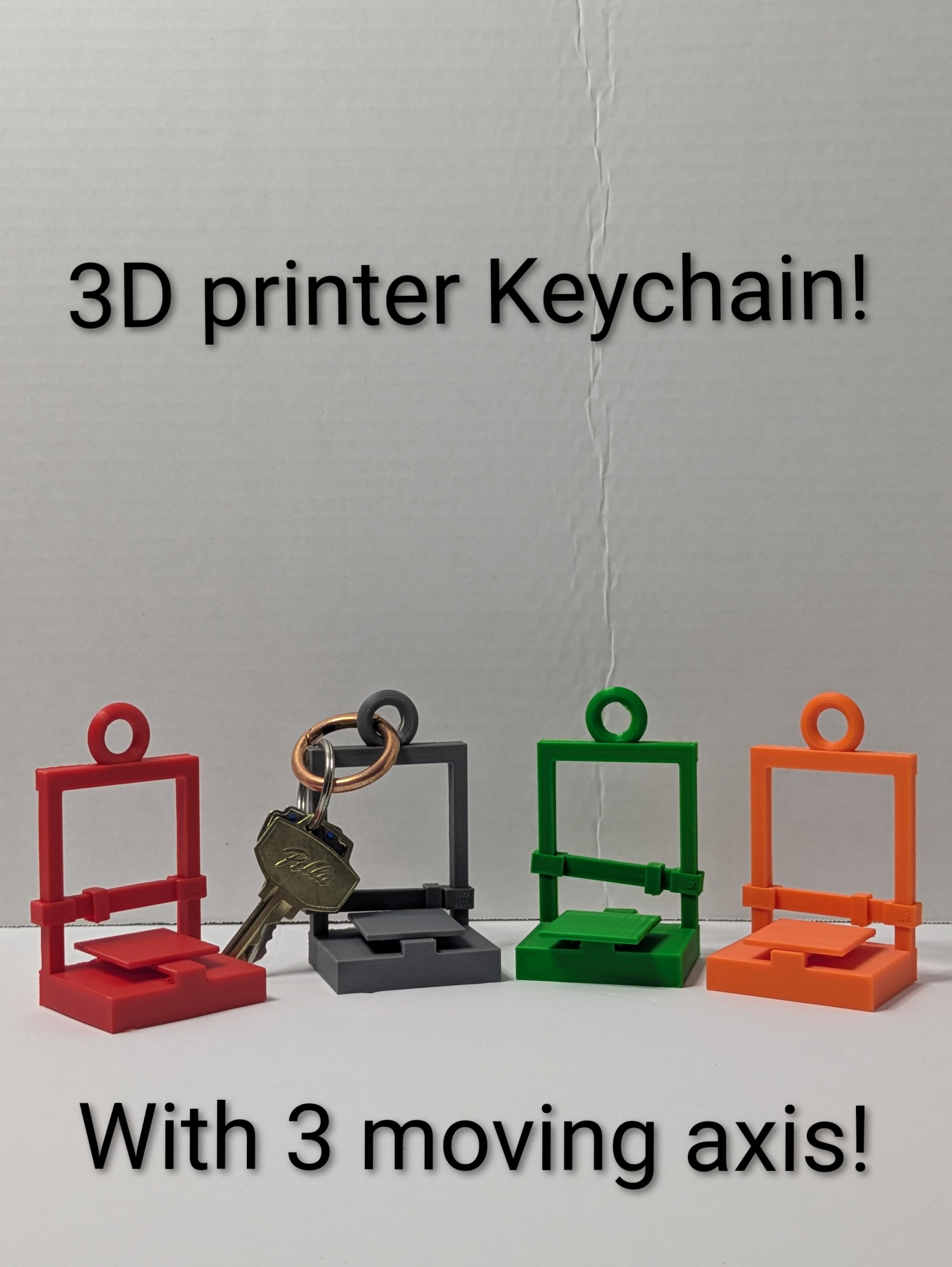 3D Printer Bridging test/Keychain — thumbnail 6