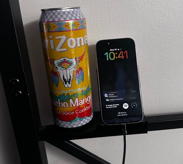 Headboard Shelf Phone Stand