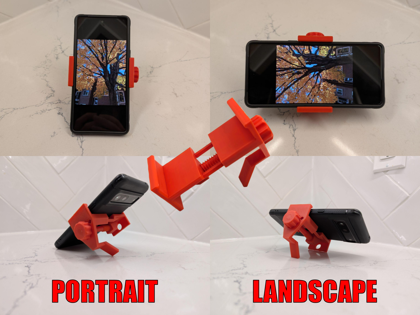 The Ultimate Portable Phone Stand - Landscape & Portrait