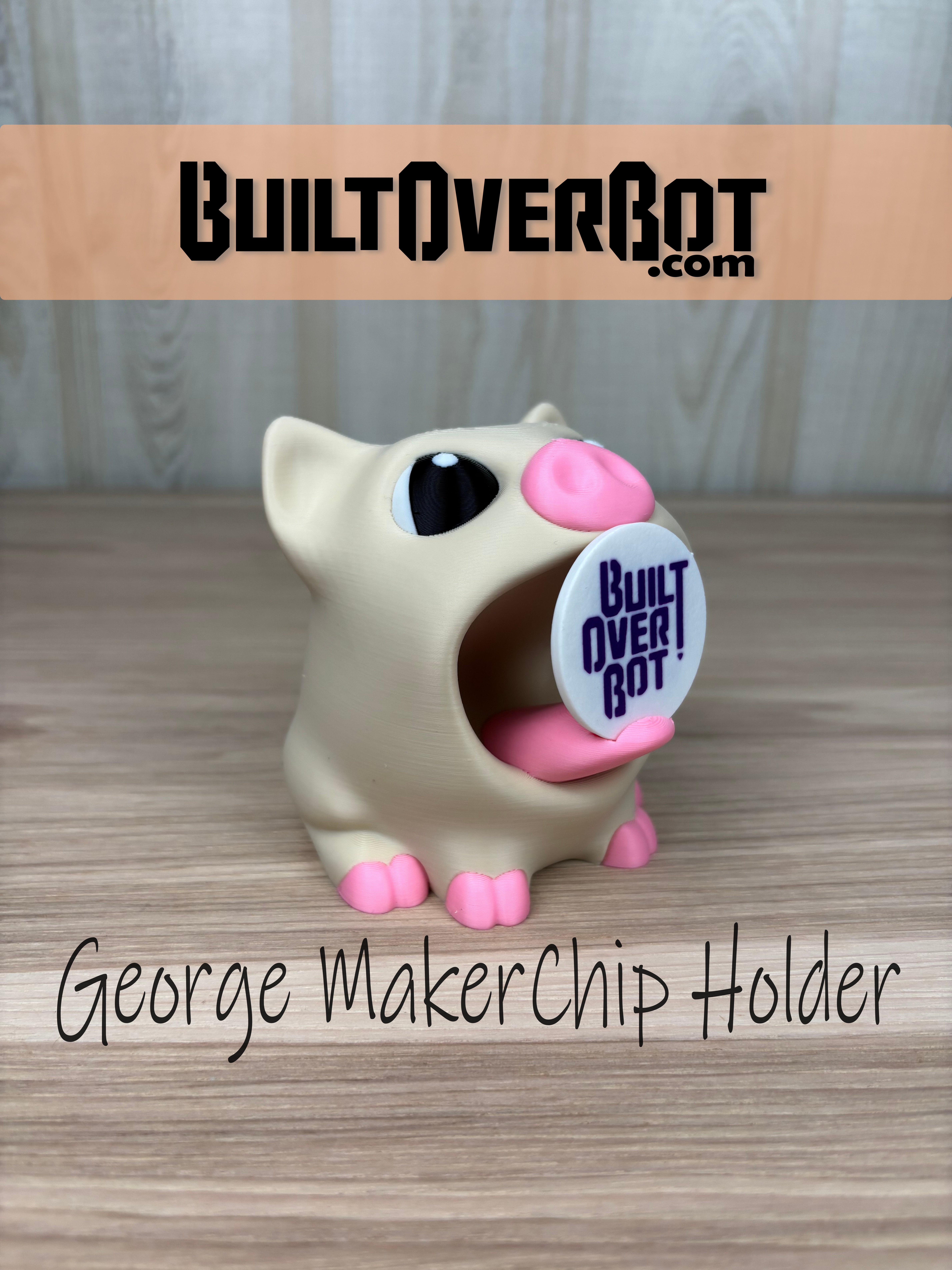 George The Pig MakerChip Holder