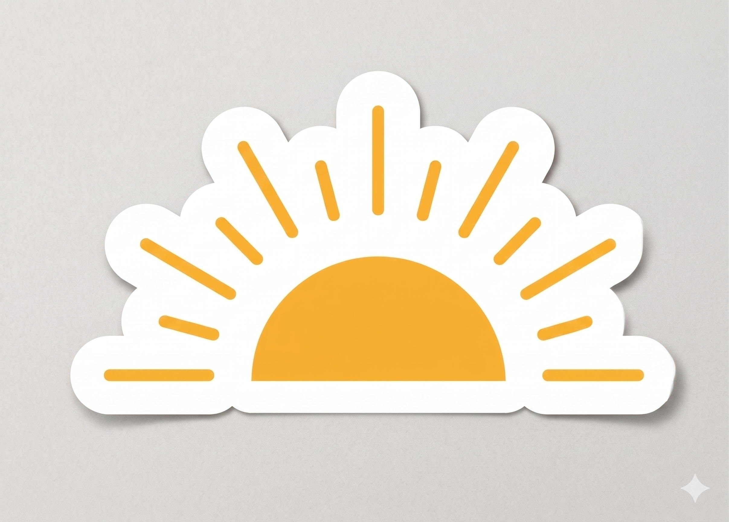 Half Sun Cookie Cutter