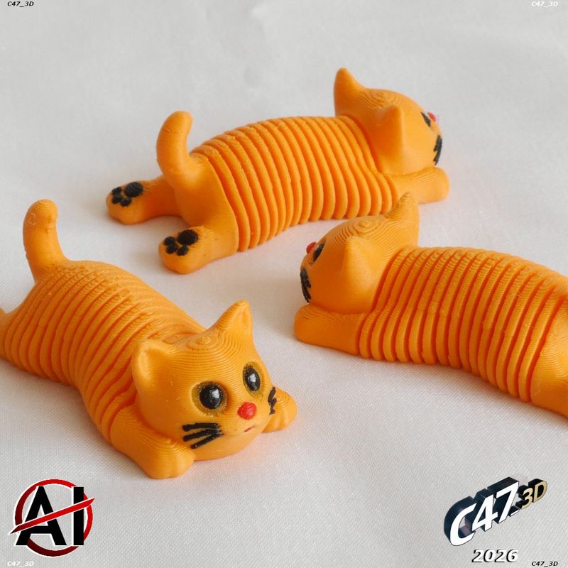 Springy Cat by C47_3d | Download free STL model | Printables.com