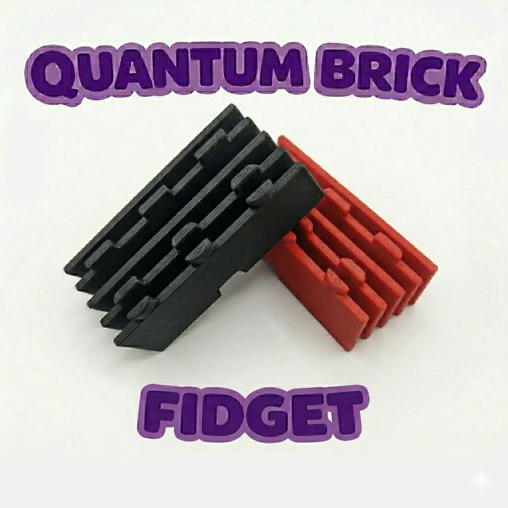 Miniatura 3 do modelo 3D Quantum Brick Fidget