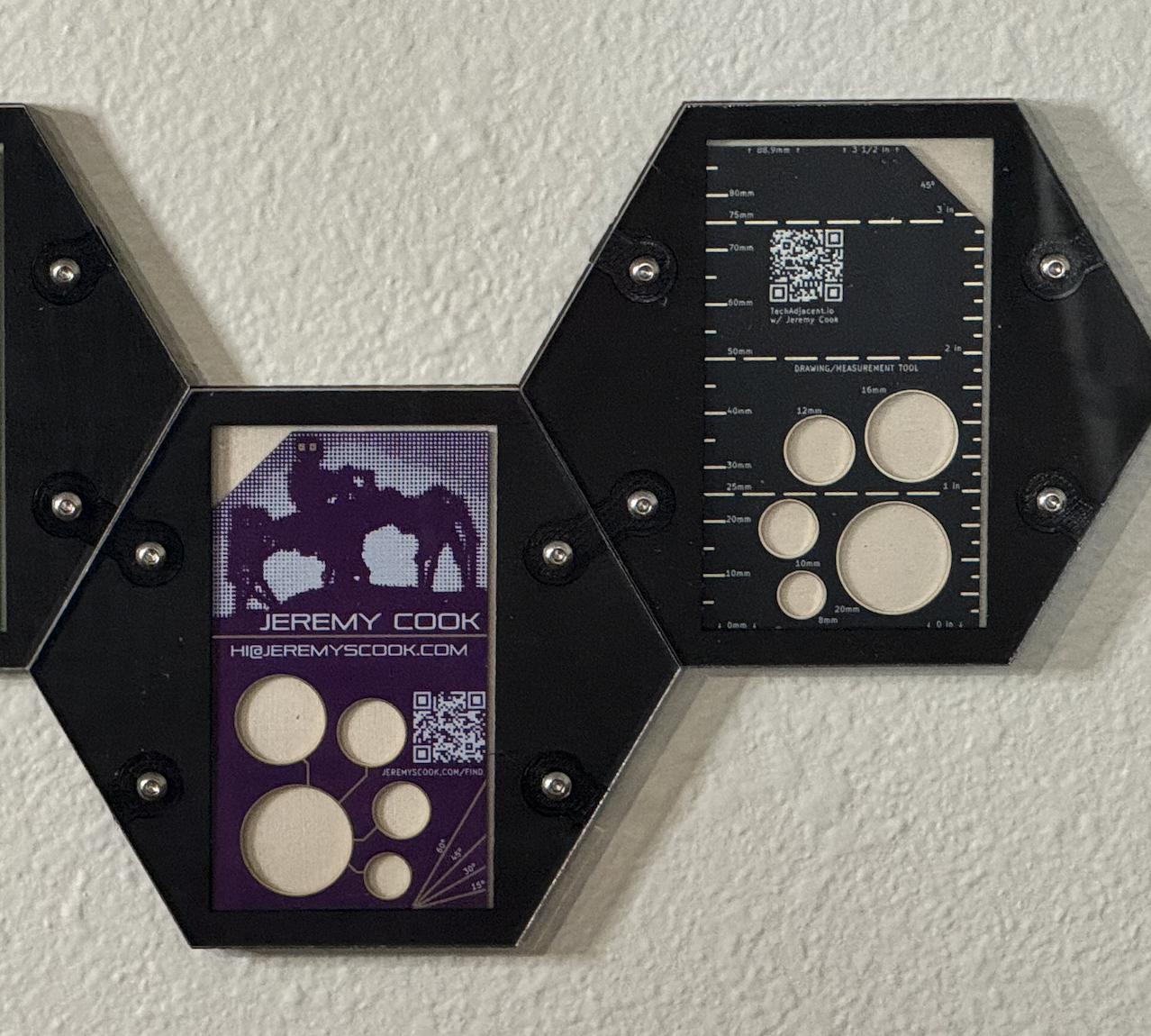 Miniatura 2 do modelo 3D Hexagonal Picture Frame (3DP + Laser)