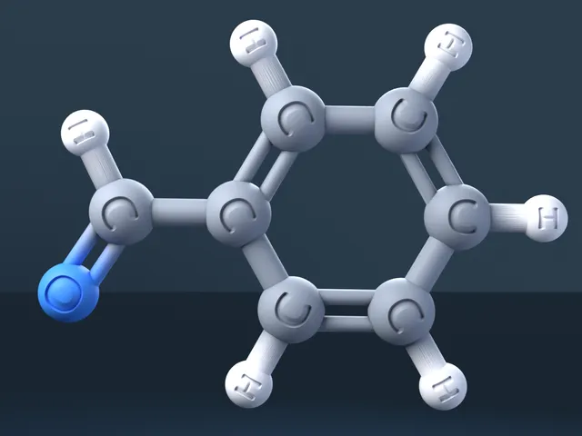 Benzaldehyde 3D Molecular Model — CAS 100-52-7