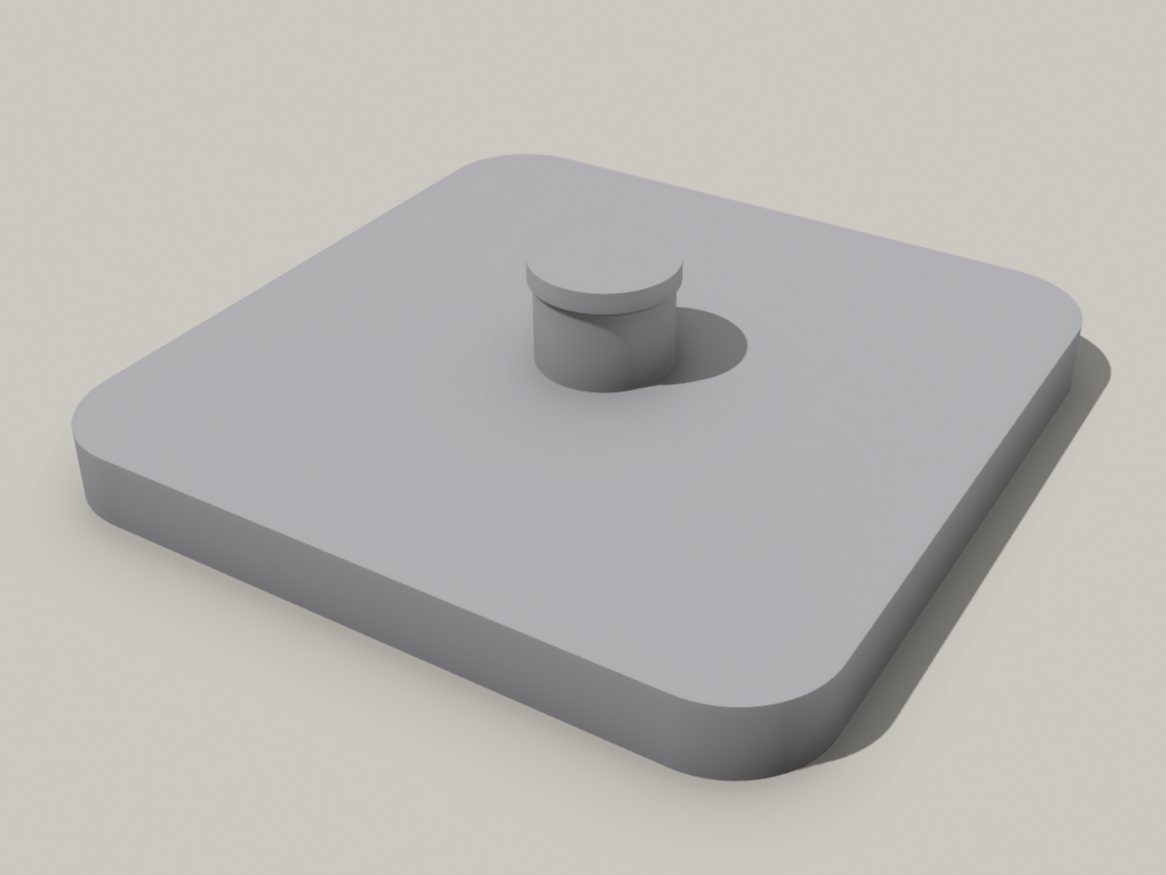 Magnetic brush holder for Beko Dryers 3D model