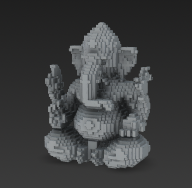 Lord Ganesh Pixels 8-Bit